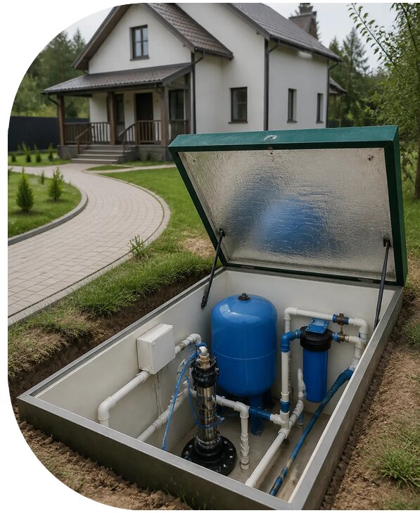 Автономное водоснабжение дома в Кызыле от 155565 р. | АПаруса-Кзл